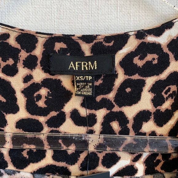 AFRM Nora Leopard Bodysuit • Sz XS • NWT! - Picture 4 of 13